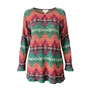 DENIM & SUPPLY RALPH LAUREN Southwest‎ Geometric Knit Tunic Sweater M/M